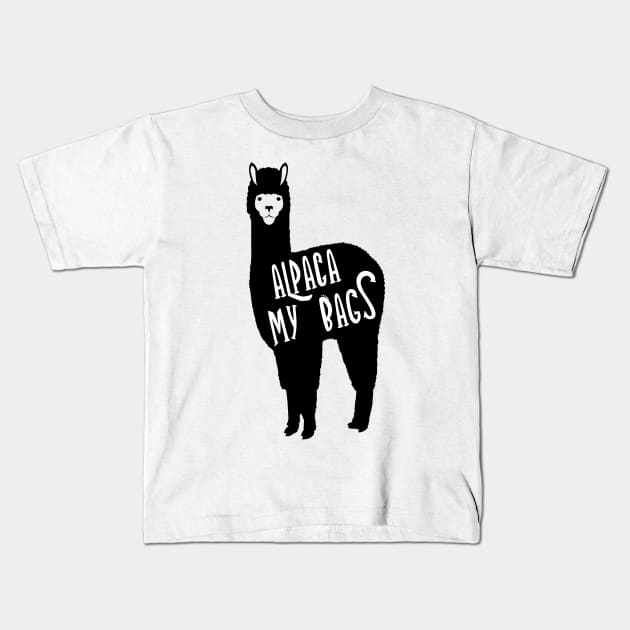 Alpaca my bags Kids T-Shirt by JJtravel